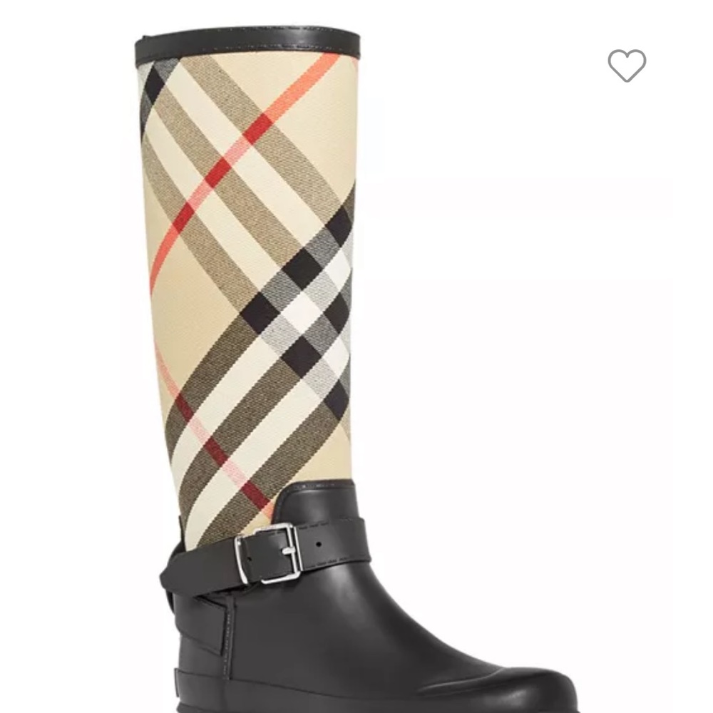 Burberry rain boots